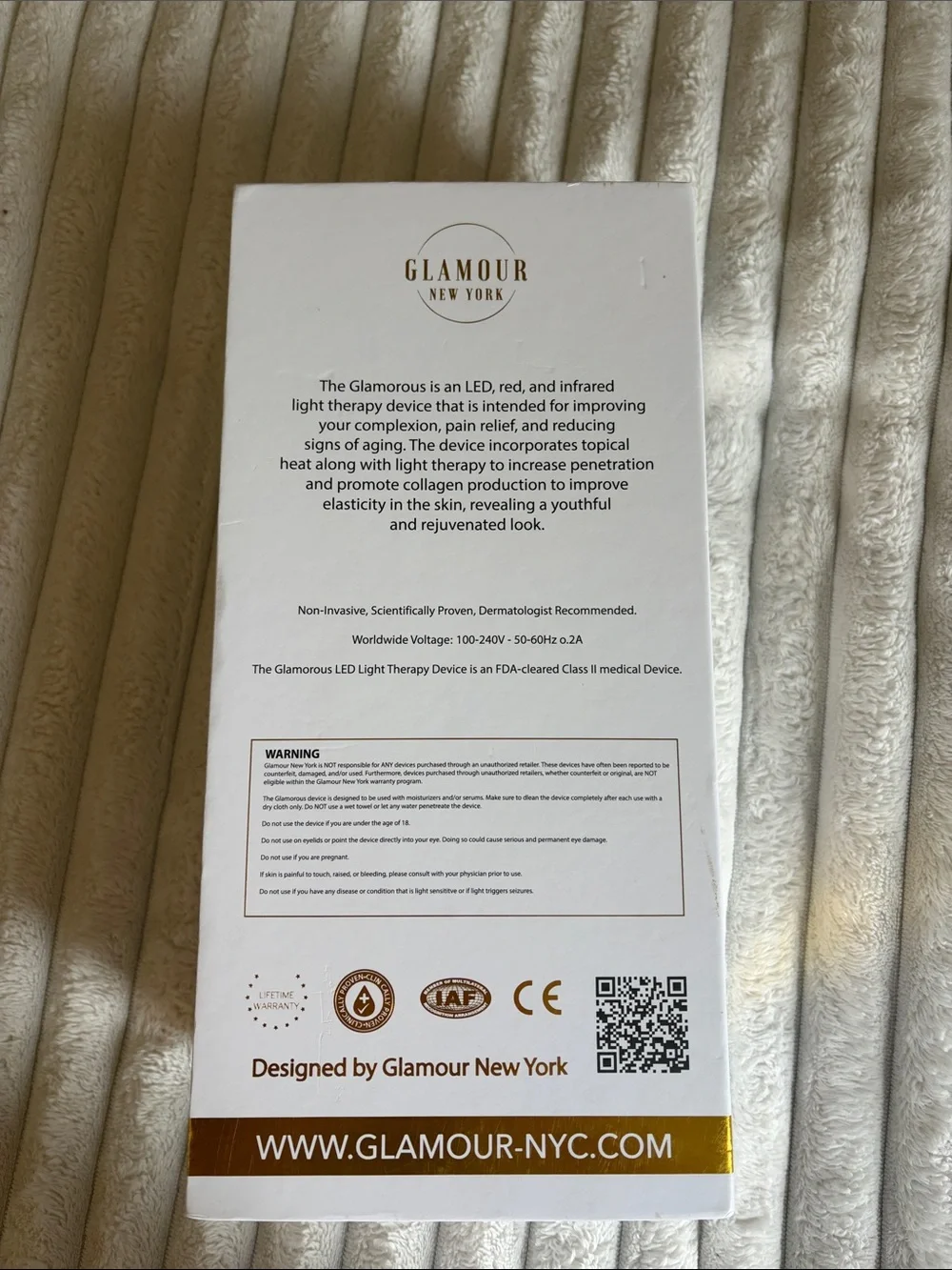 Glamour New York led light therapy